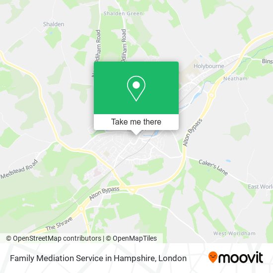 Family Mediation Service in Hampshire map