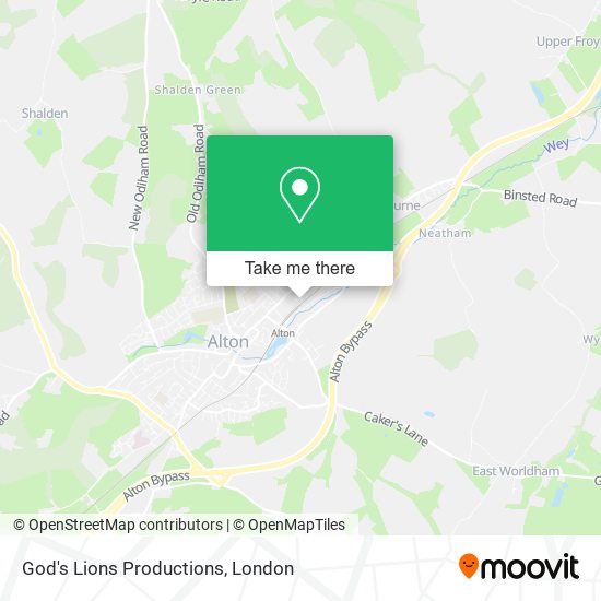 God's Lions Productions map