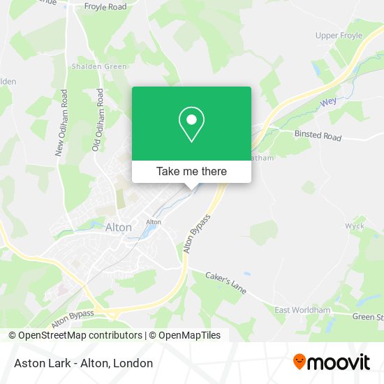 Aston Lark - Alton map