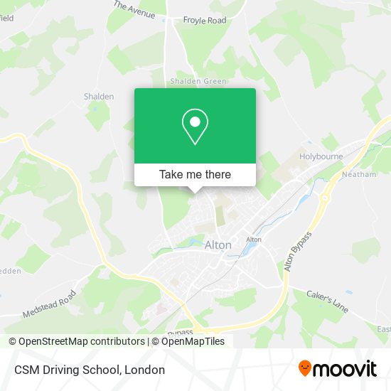 CSM Driving School map