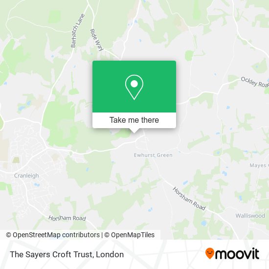 The Sayers Croft Trust map