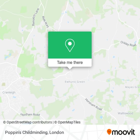 Poppin's Childminding map