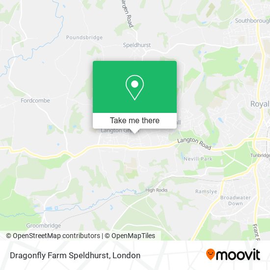 Dragonfly Farm Speldhurst map