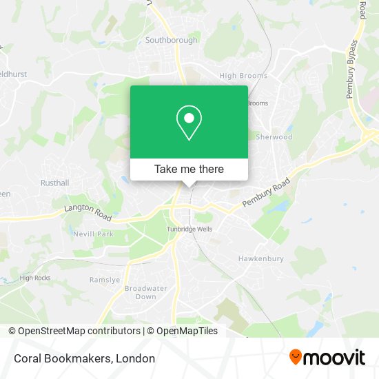 Coral Bookmakers map