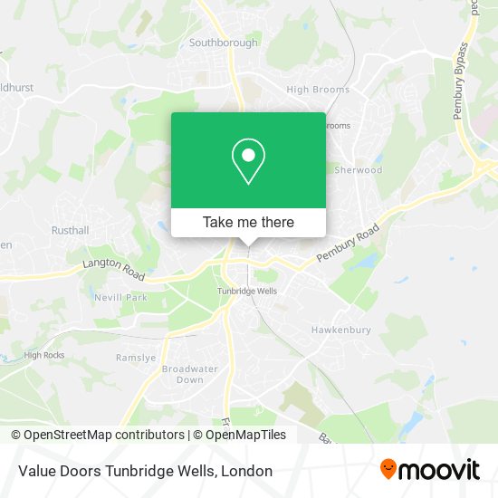 Value Doors Tunbridge Wells map