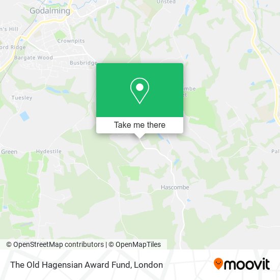 The Old Hagensian Award Fund map