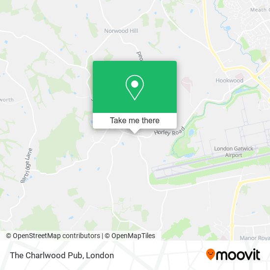 The Charlwood Pub map