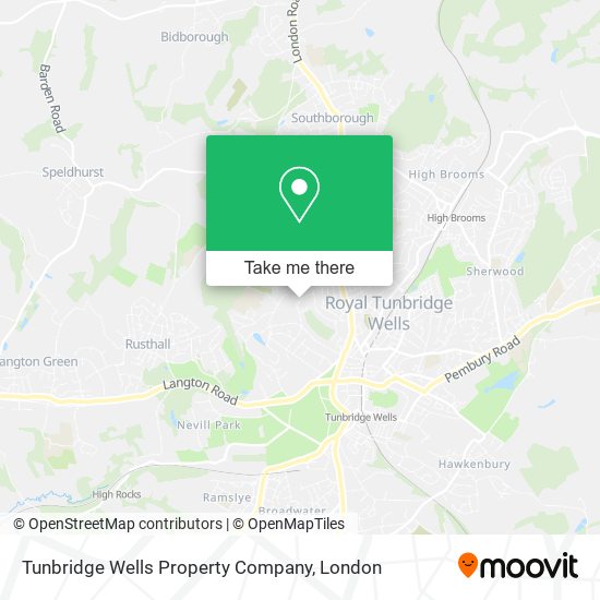 Tunbridge Wells Property Company map