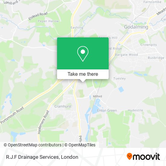 R.J.F Drainage Services map