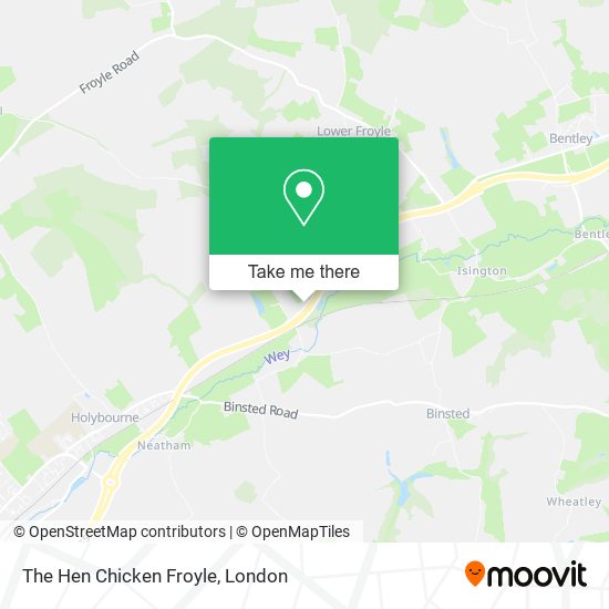 The Hen Chicken Froyle map