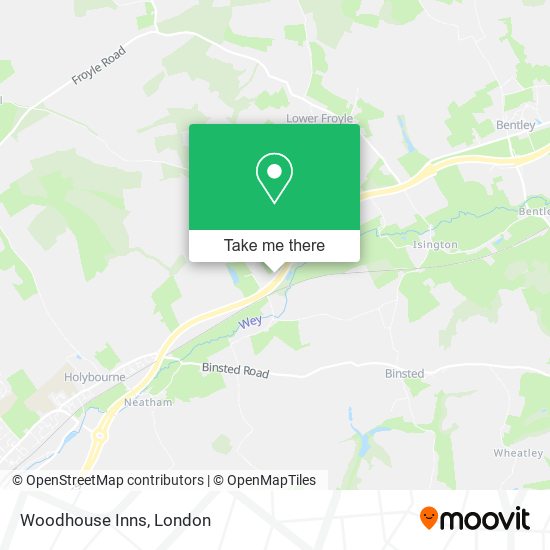 Woodhouse Inns map