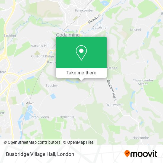 Busbridge Village Hall map