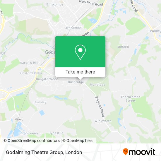 Godalming Theatre Group map