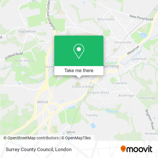 Surrey County Council map