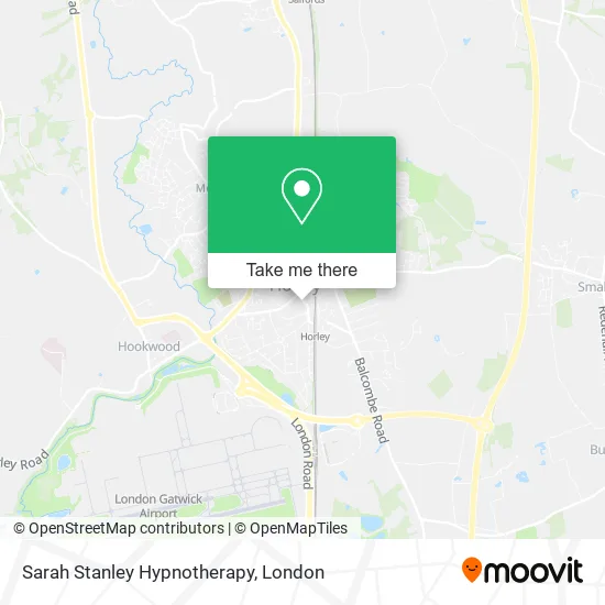 Sarah Stanley Hypnotherapy map