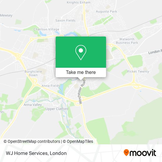 WJ Home Services map