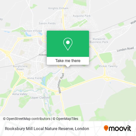 Rooksbury Mill Local Nature Reserve map