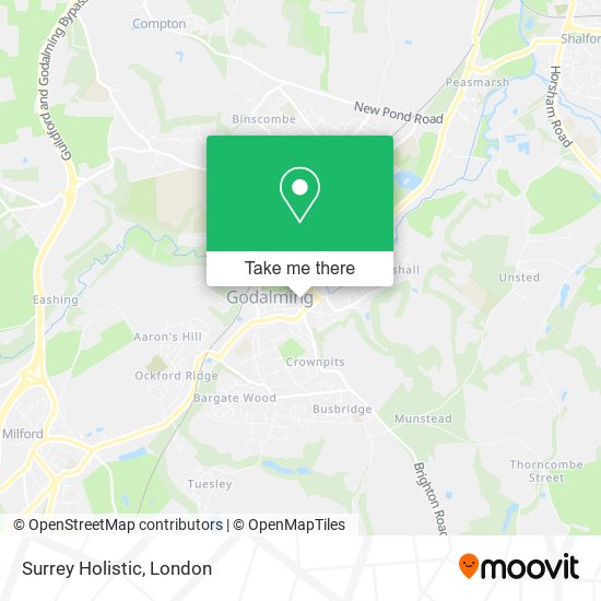Surrey Holistic map