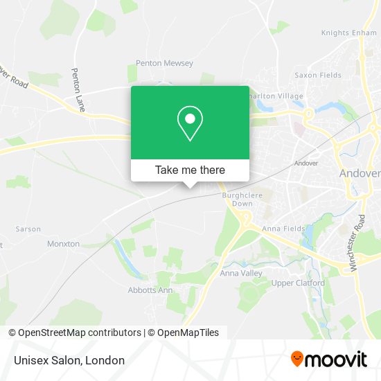 Unisex Salon map