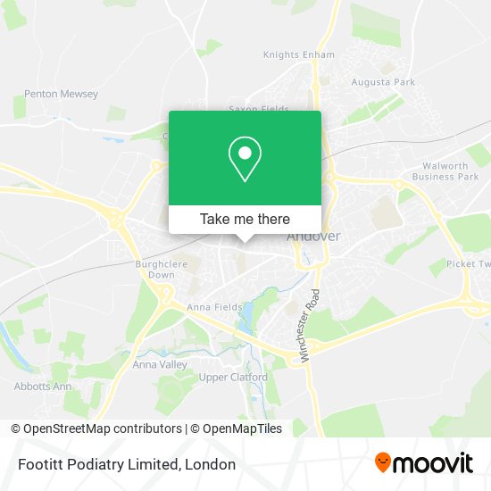 Footitt Podiatry Limited map
