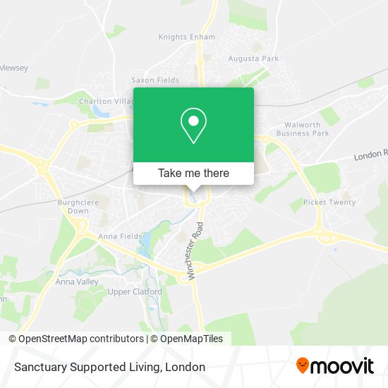 Sanctuary Supported Living map