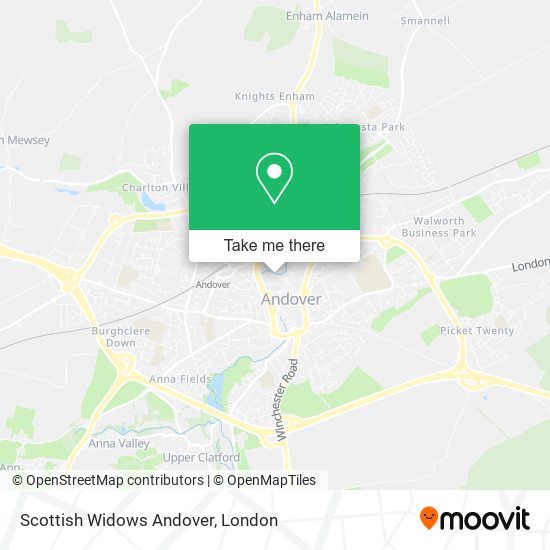 Scottish Widows Andover map