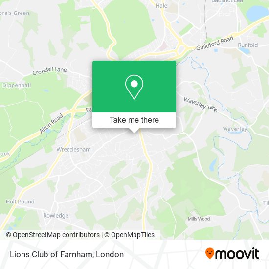 Lions Club of Farnham map