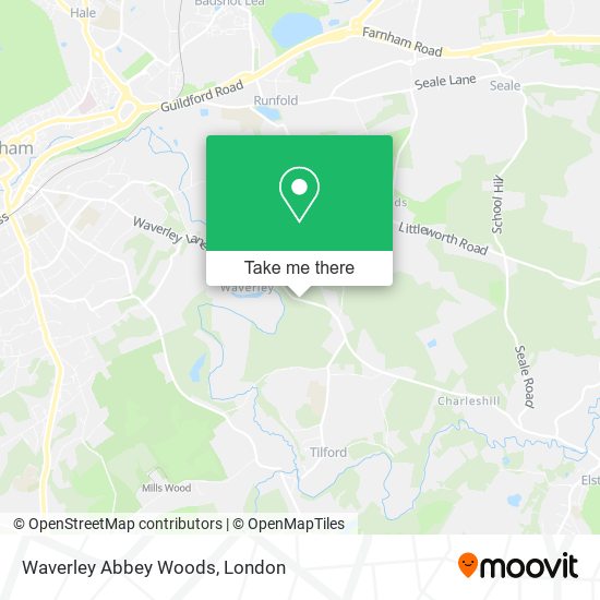 Waverley Abbey Woods map
