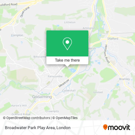 Broadwater Park Play Area map