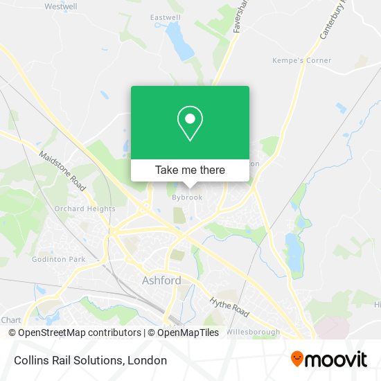 Collins Rail Solutions map