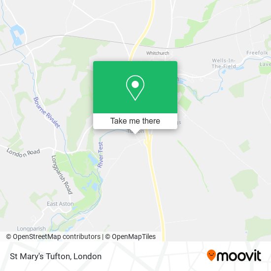 St Mary's Tufton map