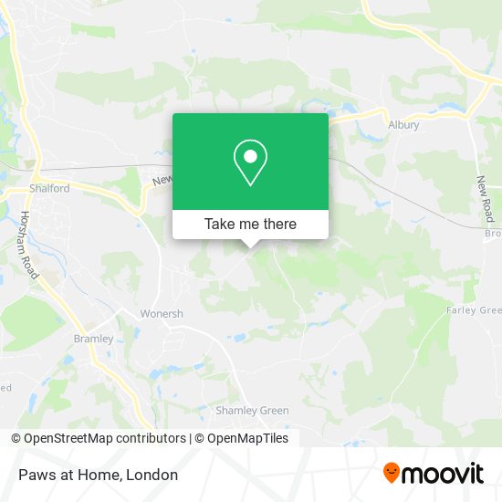 Paws at Home map