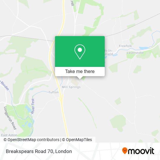 Breakspears Road 70 map