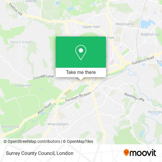 Surrey County Council map