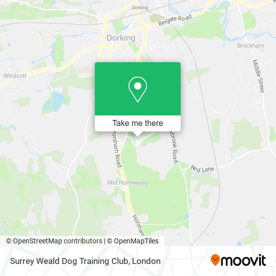 Surrey Weald Dog Training Club map
