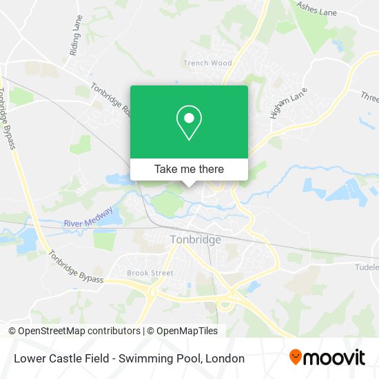 Lower Castle Field - Swimming Pool map