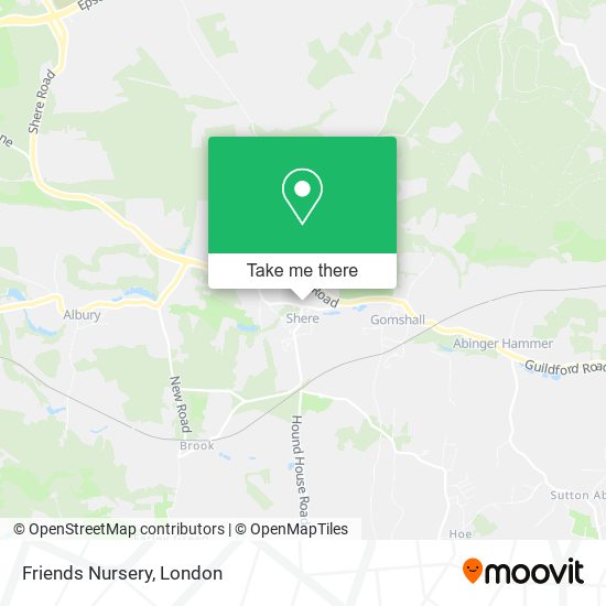 Friends Nursery map