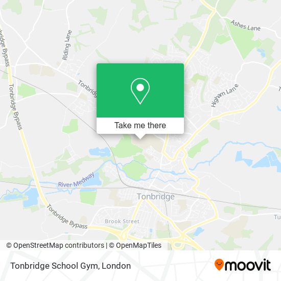 Tonbridge School Gym map