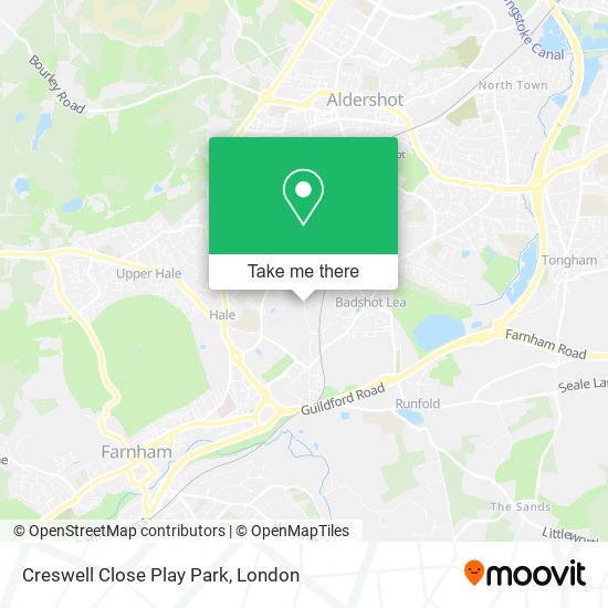 Creswell Close Play Park map