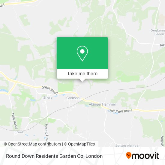 Round Down Residents Garden Co map