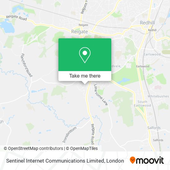 Sentinel Internet Communications Limited map