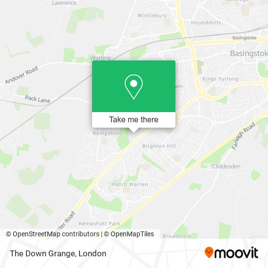 The Down Grange map