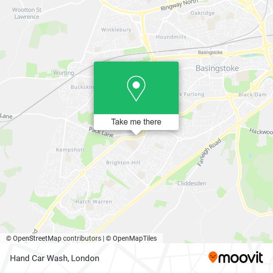 Hand Car Wash map