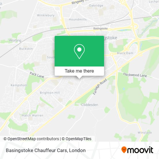 Basingstoke Chauffeur Cars map