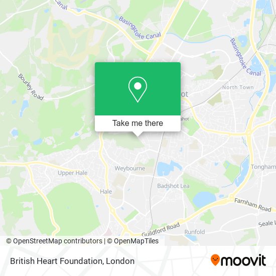 British Heart Foundation map