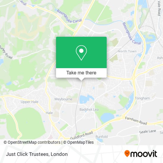 Just Click Trustees map