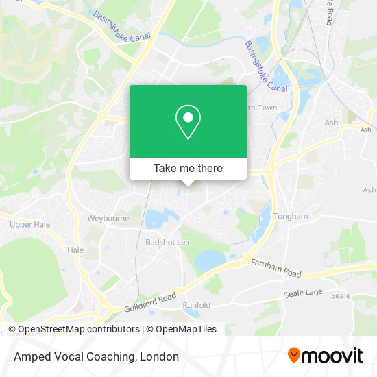 Amped Vocal Coaching map