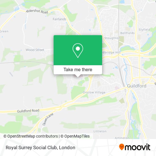 Royal Surrey Social Club map