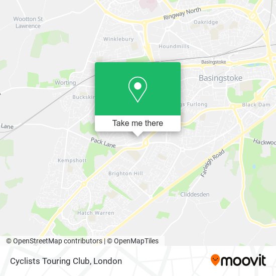 Cyclists Touring Club map