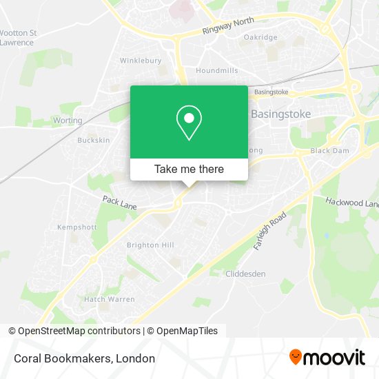 Coral Bookmakers map